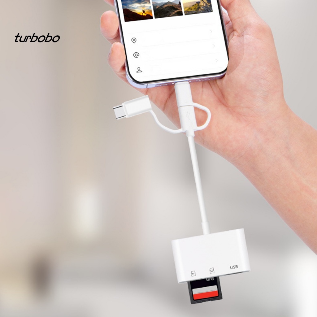 Đầu Đọc Thẻ Nhớ SD / TF / OTG Cổng Micro USB 3.0 Type-C Chống Sốc Nhỏ Gọn Tiện Lợi Dành Cho Notebook 8Pin