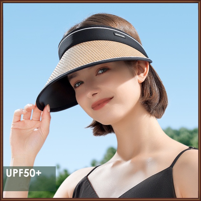 Nón Cói Rộng Vành Hở Chóp Thoáng Khí Thời Trang Đi Biển Cho Nữ