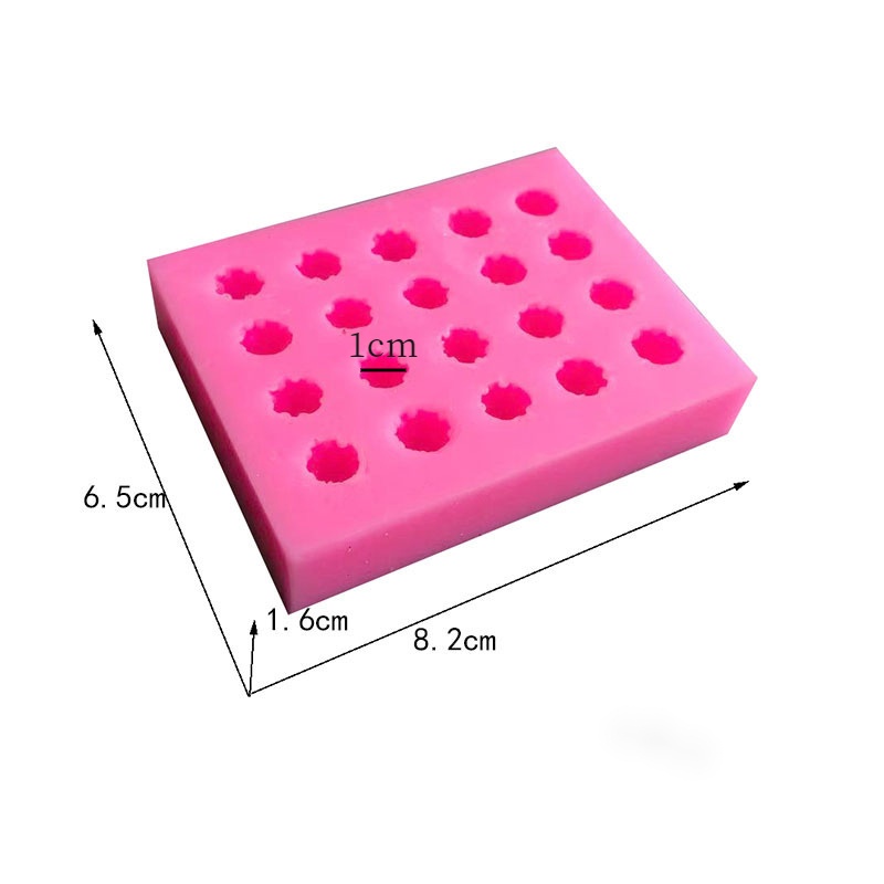 Khuôn Silicone 20 Ngăn Tạo Hình Quả Dâu Trang Trí Bánh