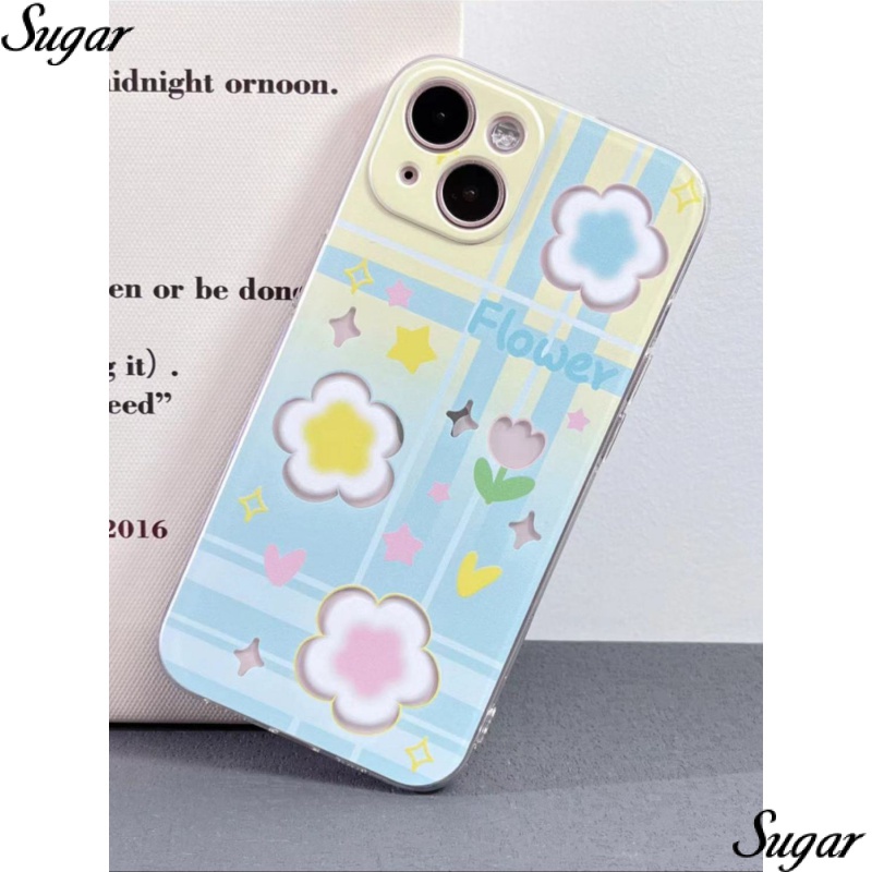 ✅Ốp Điện Thoại Trong Suốt Họa Tiết Hoa Phong Cách Hàn Quốc Cho Iphone13 11max 14pro12ins Apple 1