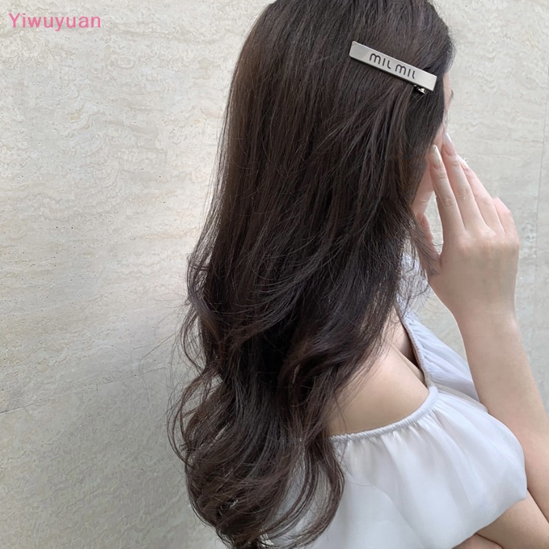 Kẹp Tóc Kim Loại Chữ Thời Trang Cho Nữ