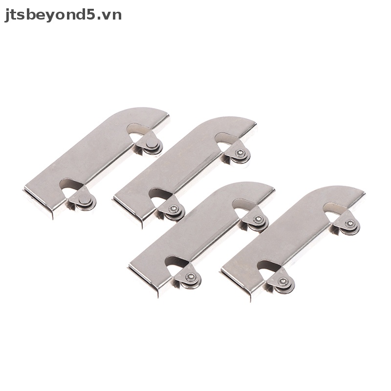 # JY #4PC sắt ròng rọc 5mm kính cửa trượt bánh xe kẹp theo dõi con lăn Runner ..