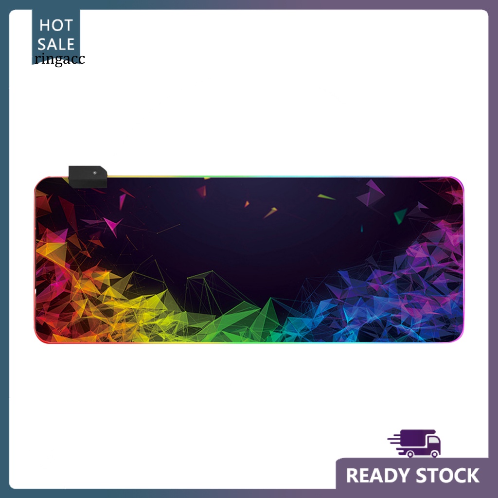 Thảm Lót Chuột RGA Chống Trượt Cỡ Lớn Có Đèn LED RGB Nhiều Màu Sắc
