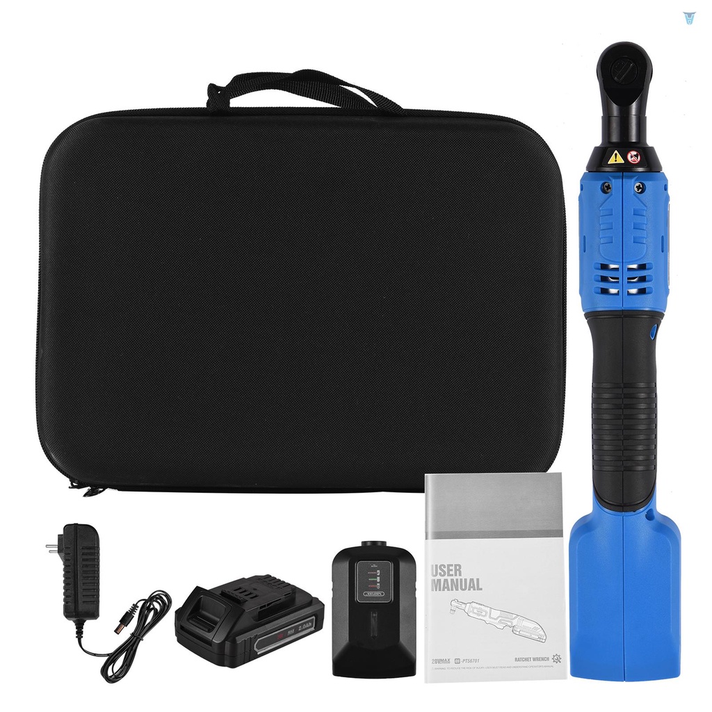 Cờ Lê Điện Không Dây 3 / 8-inch 20V 380RPM 60N.m Kèm Sạc Nhanh 2.0Ah Chất Lượng Cao