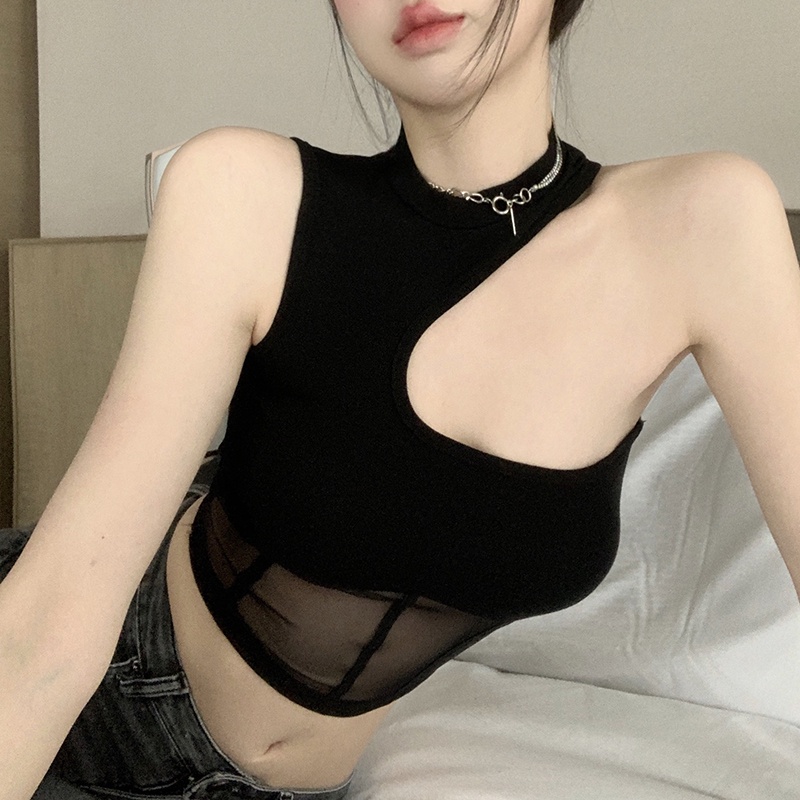 Áo Tank top Cổ Tròn Màu Sắc Đơn Giản Cho Nữ