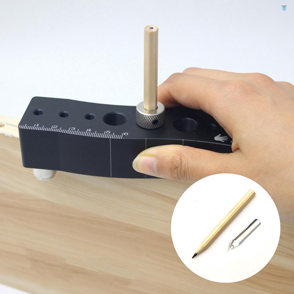 Dụng Cụ Định Vị Mũi Khoan Gỗ 6 Trong 1 Đa Năng Tiện Dụng DIY