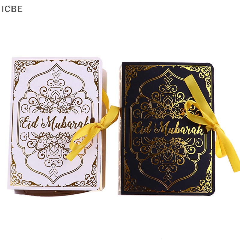 Bộ 5 Hộp Đựng Kẹo Sô Cô La Hình Cuốn Sách Eid Mubarak Ramadan