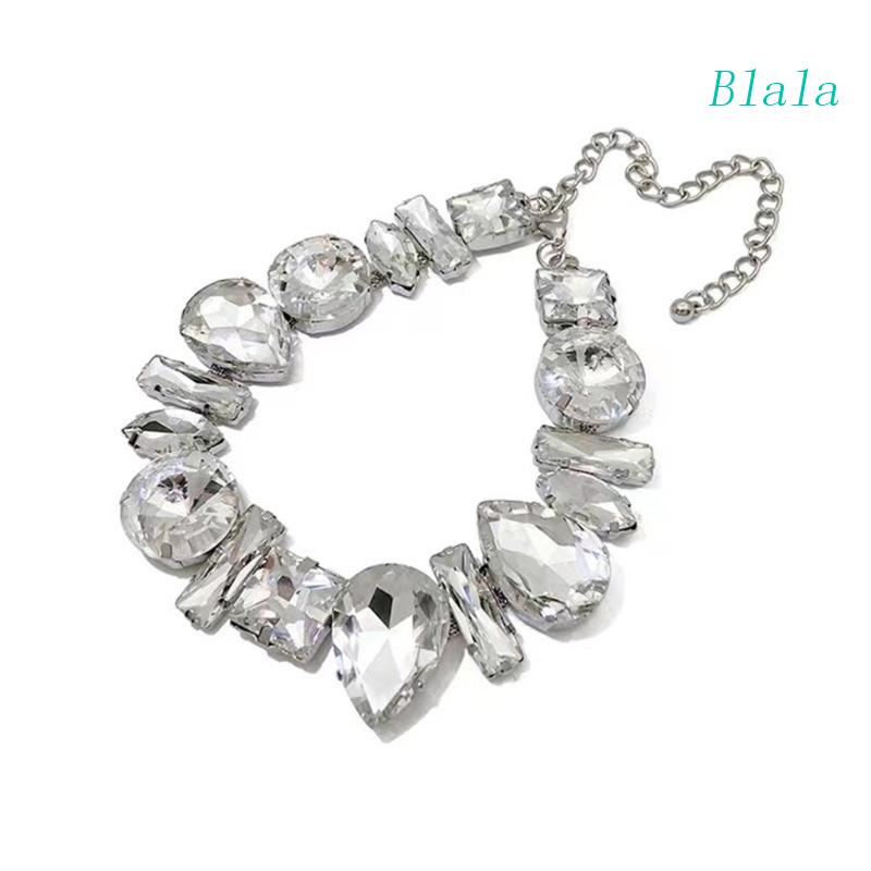 Vòng Cổ Choker Đính Đá Pha Lê Hình Giọt Nước Thời Trang Cho Nữ