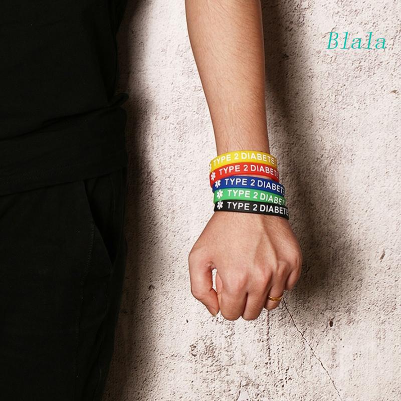 Vòng Đeo Tay Cảnh Báo Sức Khỏe Bằng Silicone Cho Bệnh Nhân 1 / 2