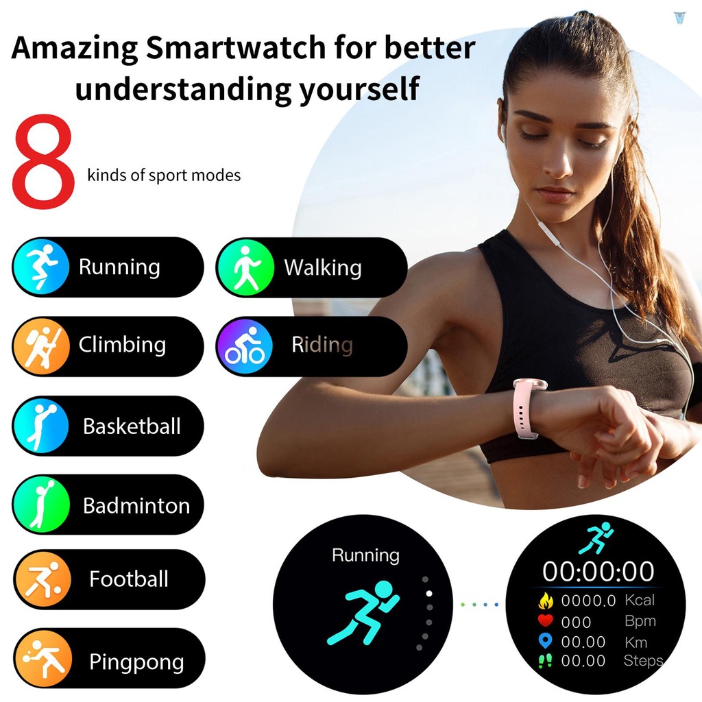 Đồng Hồ Thông Minh K21 Theo Dõi Sức Khỏe Màn Hình Màu Chống Nước IP67