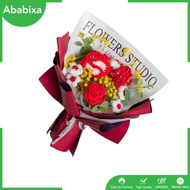 [Ababixa] Bó Hoa Nhân Tạo Dệt Kim Thủ Công Để Bàn Lễ Tạ Ơn / Lễ Tình Nhân Cho Bạn Gái