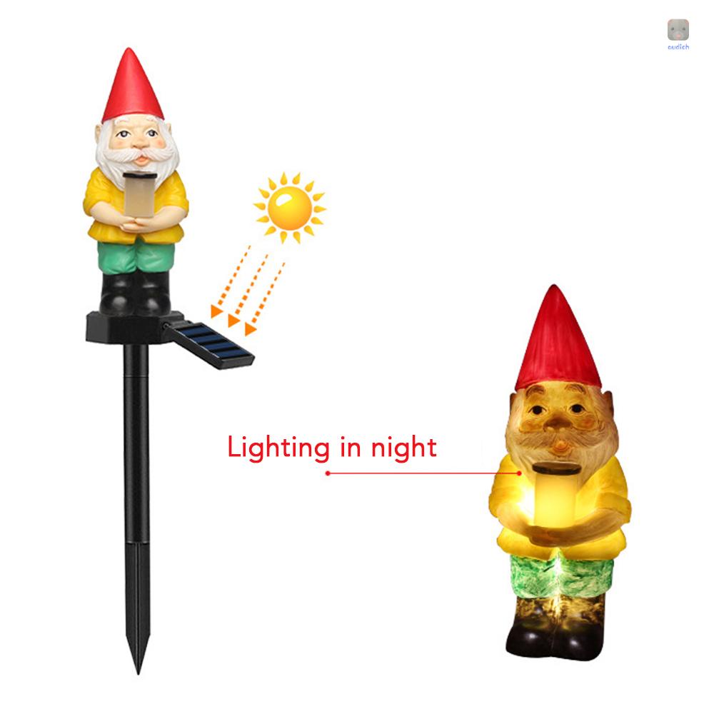 Đèn Trang Trí Lối Đi Sân Vườn Cảm Biến Ánh Sáng Chống Nước Hình Ông Già Noel