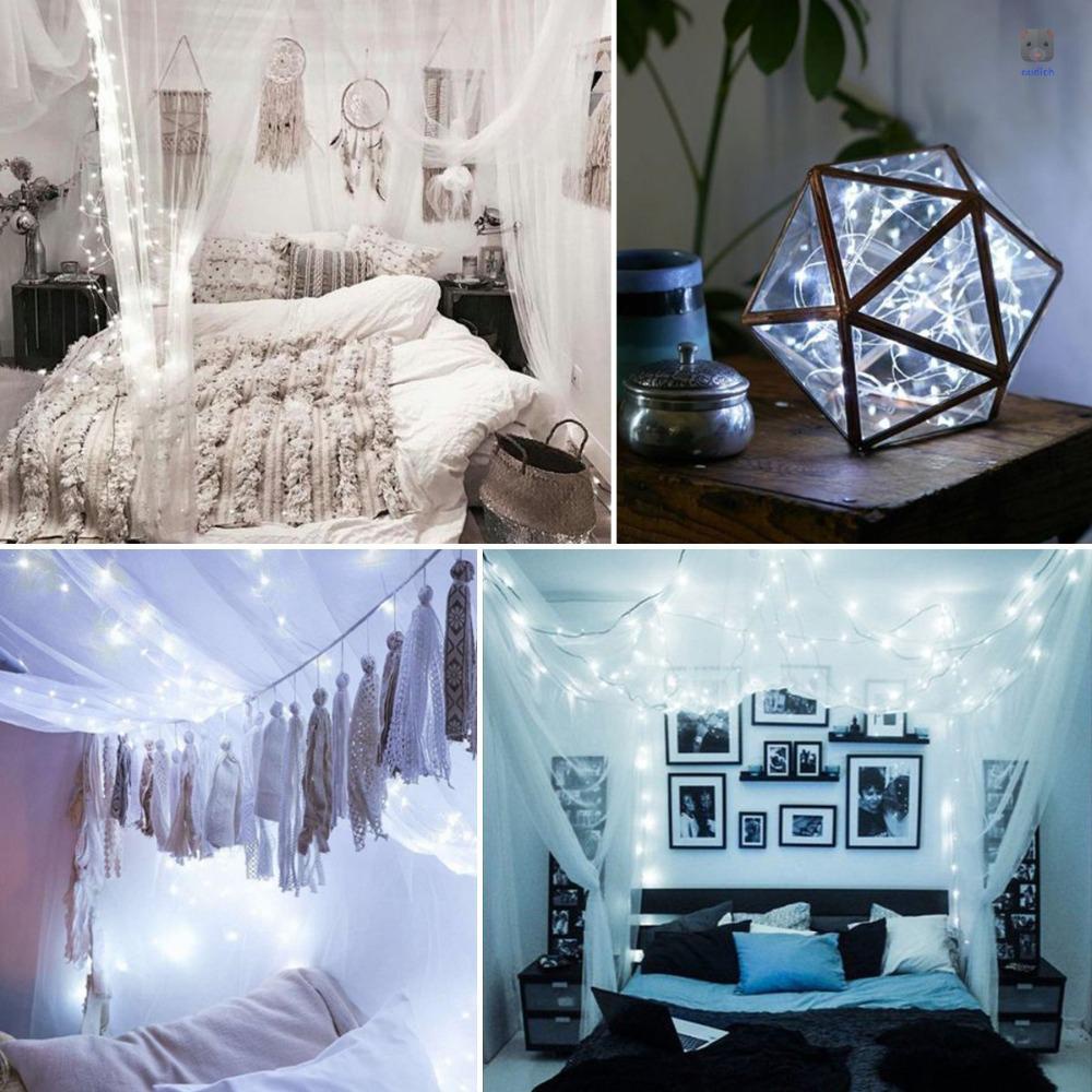 Dây Đèn Led Nhiều Màu Sắc Dùng Trang Trí Sân Vườn / Tiệc Giáng Sinh