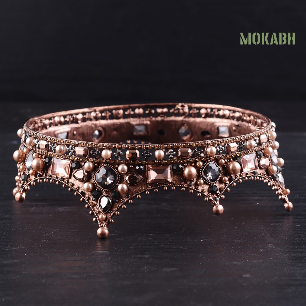 Cài Tóc Hình Vương Miện Nữ Hoàng Phong Cách Baroque Cổ Điển