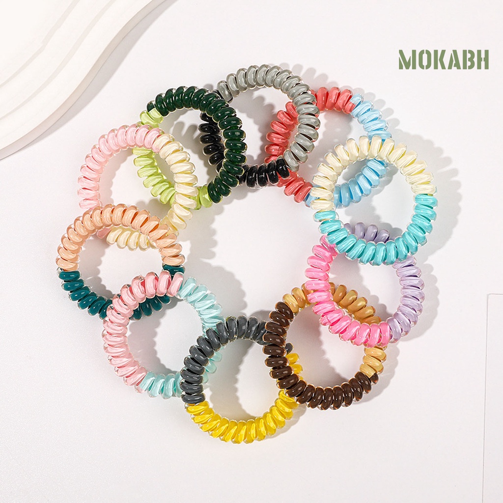 1 Cặp Dây Buộc Tóc Co Giãn Tốt Màu Sắc Ngọt Ngào Thời Trang Cho Nữ