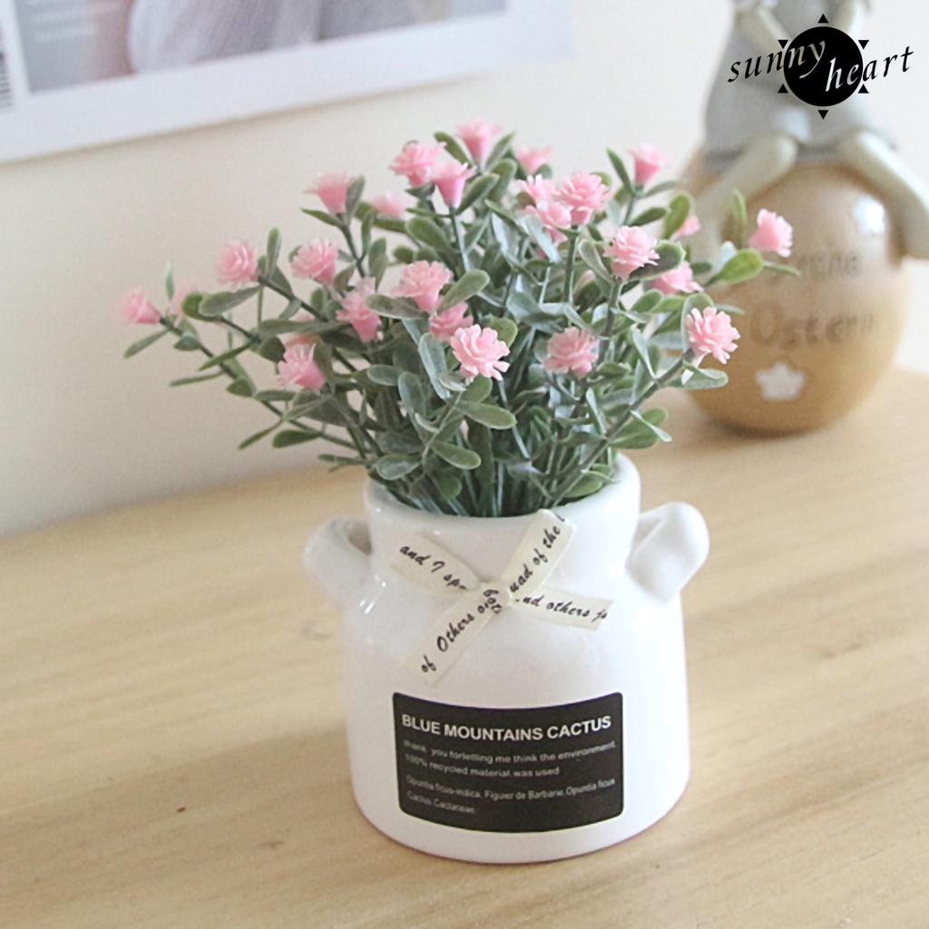 1 Chậu Hoa Babysbreath Bonsai Nhân Tạo DIY Trang Trí Tiệc Cưới / Sân Vườn