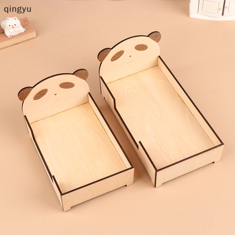 Giường Ngủ Hoạt Hình Mini Tỉ Lệ 1 / 12 Trang Trí Nhà Búp Bê