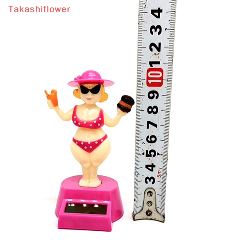 (Takashiflower) Búp Bê Nhảy Múa Lắc Đầu Sử Dụng Năng Lượng Mặt Trời Trang Trí Nội Thất Xe Hơi