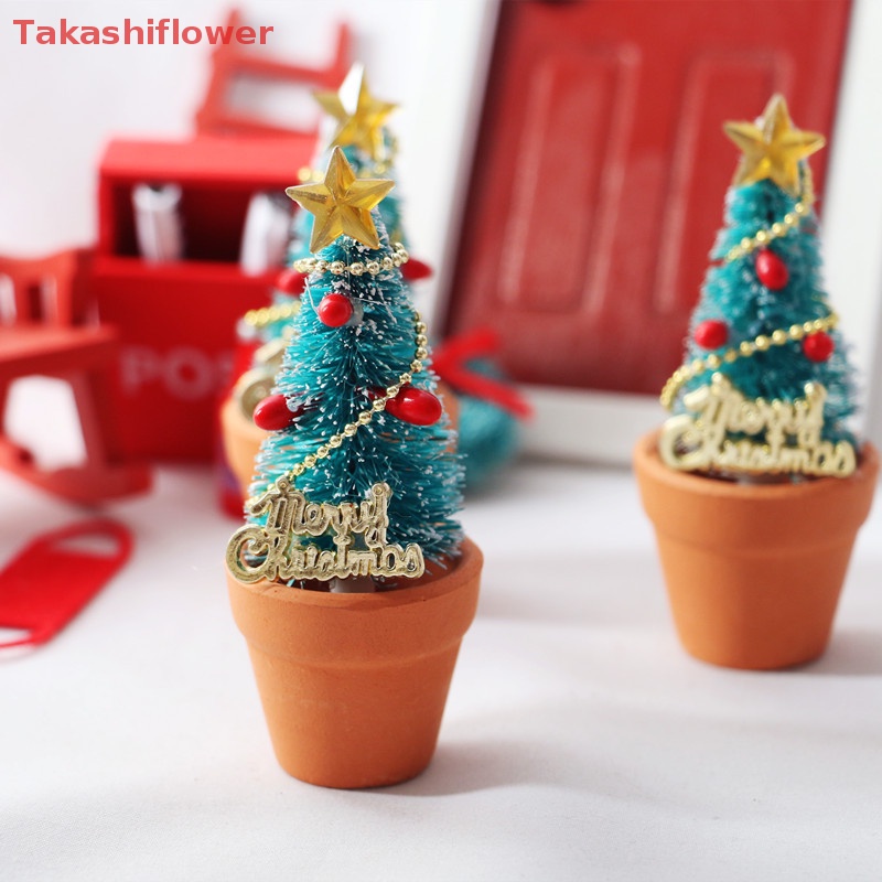 Mô Hình Cây Thông Giáng Sinh Tự Trang Trí Nhà Búp Bê Tỉ Lệ 1: 12