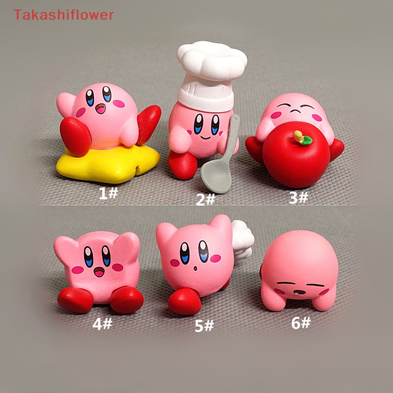 Bộ 6 Mô Hình Nhân Vật Hoạt Hình Kirby Bằng PVC