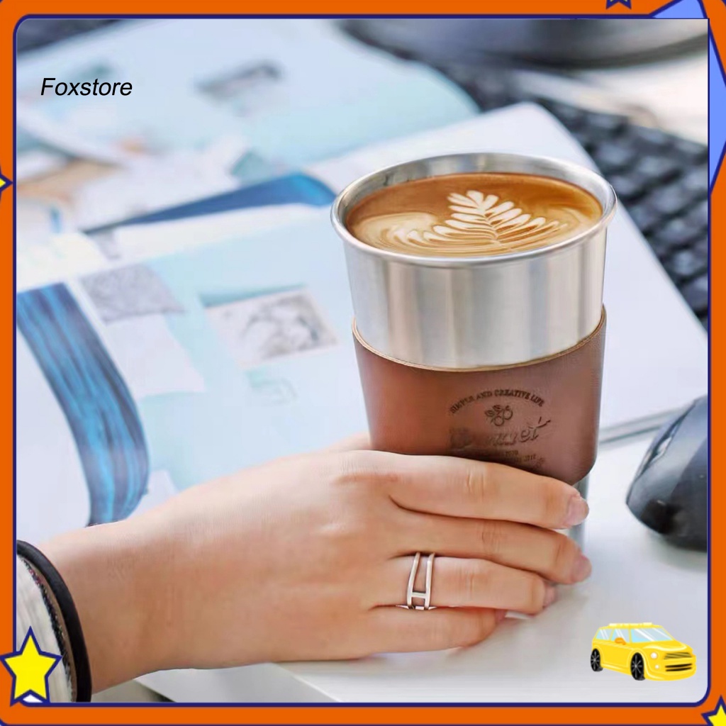 Cốc Uống Nước Kim Loại Dung Tích Lớn Có Tay Cầm Tiện Lợi Khi Đi Cắm Trại