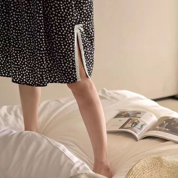 Đầm Ngủ Hai Dây Mỏng Mùa Hè Có Đệm Ngực Gợi Cảm Có Thể Mặc Ở Nhà Cho Nữ