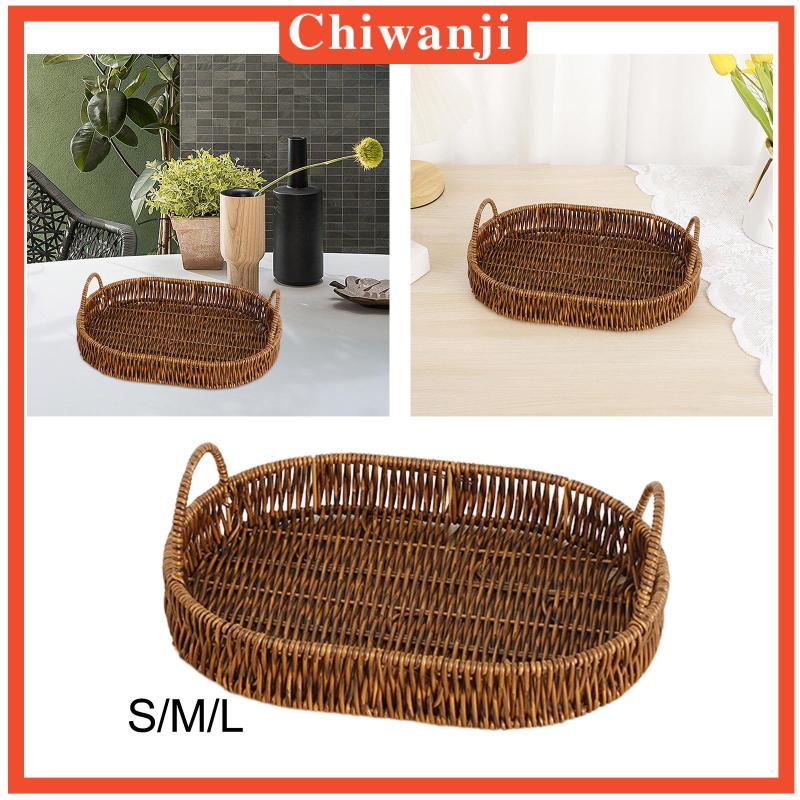 Giỏ Đan Mây Thủ Công Đựng Trái Cây / Bánh Mì Để Bàn Ăn / Cà Phê
