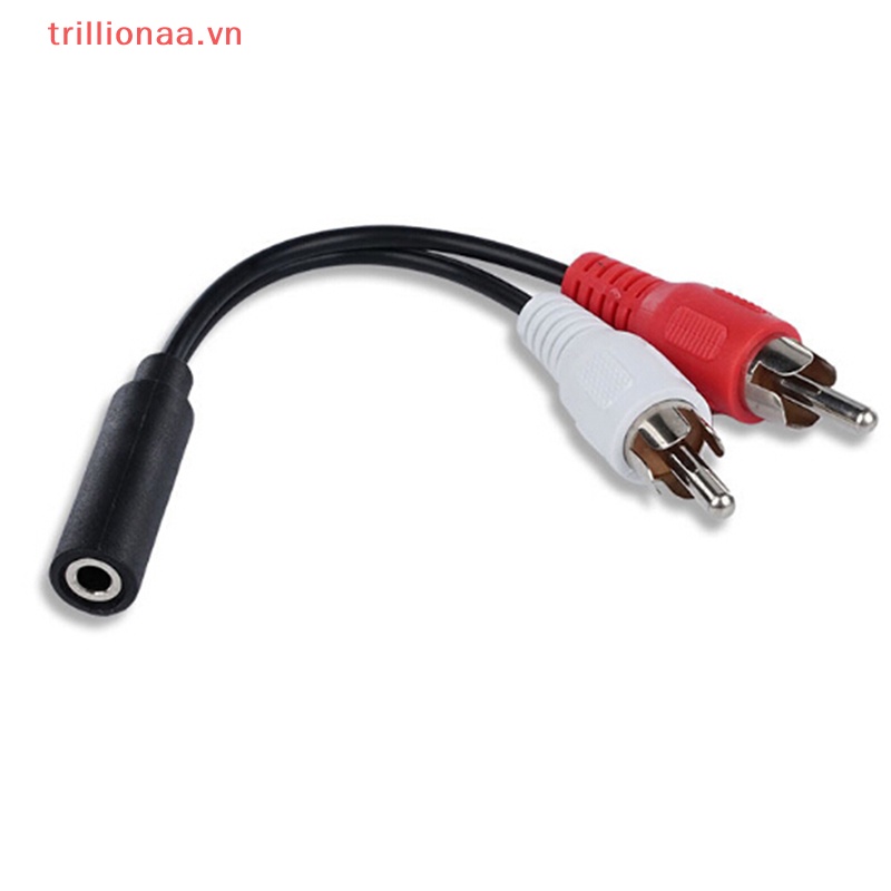 Cáp Chuyển Đổi Âm Thanh Trillionaaa 2 Trong 1 Từ 3.5mm Sang 2rca Vn VN VN