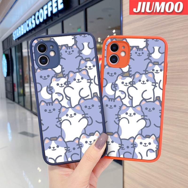 Ốp Điện Thoại Silicone Trong Suốt Nhám Chống Sốc In Hình Mèo Hoạt Hình Dễ Thương Cho Realme 3 3i 3 Pro