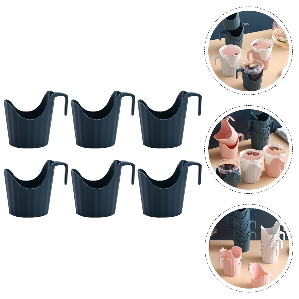 Set 6 Giá Đỡ Cốc Cà Phê Cách Nhiệt Sử Dụng Một Lần