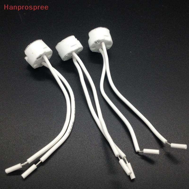 Bộ 5 Giá Đỡ Bóng Đèn G5.3 GU5.3 MR16 Bằng Sứ Có Dây Nối Tiện Dụng