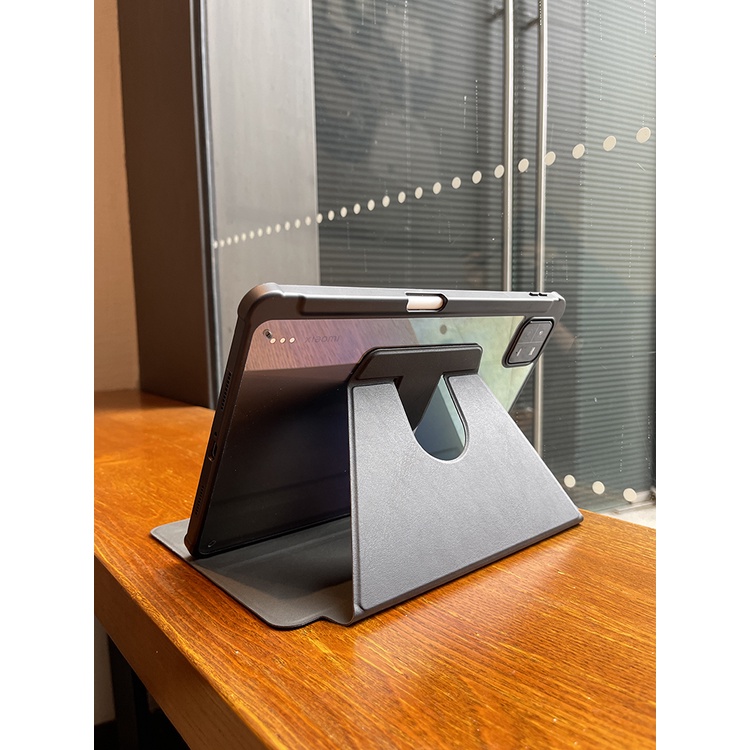 Ốp Máy Tính Bảng Trong Suốt Có Ngăn Đựng Bút Xoay 360 Độ Cho Xiaomi pad 6 Pro Cover 2023 Mi Pad6 Mi pad 5 Pro 11 Redmi pad 10.61 11inch