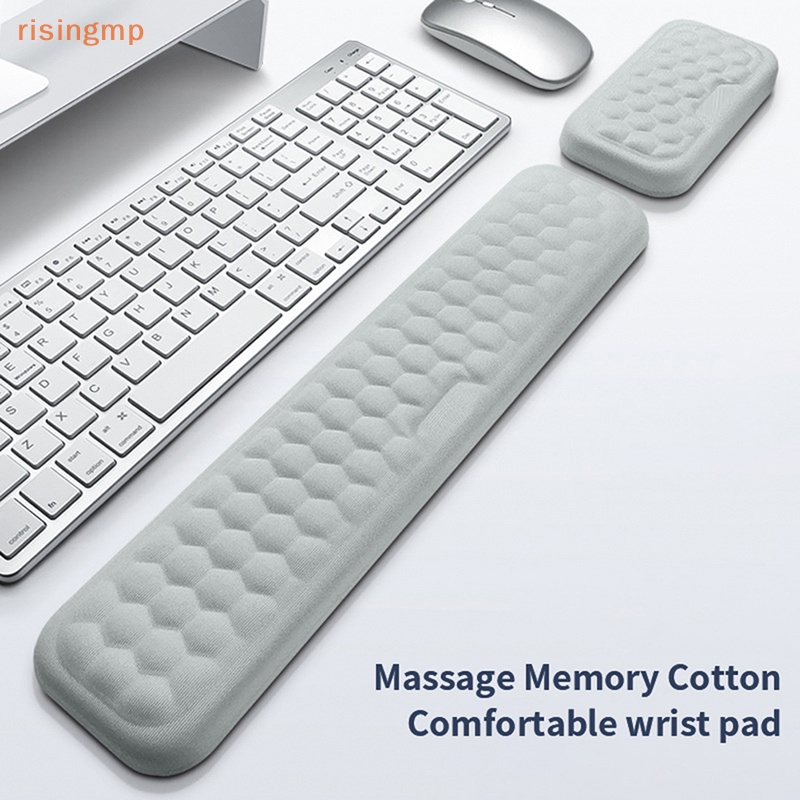 Miếng Lót Chuột Và Bàn Phím Bảo Vệ Cổ Tay Bằng Cotton Kết Cấu Massage
