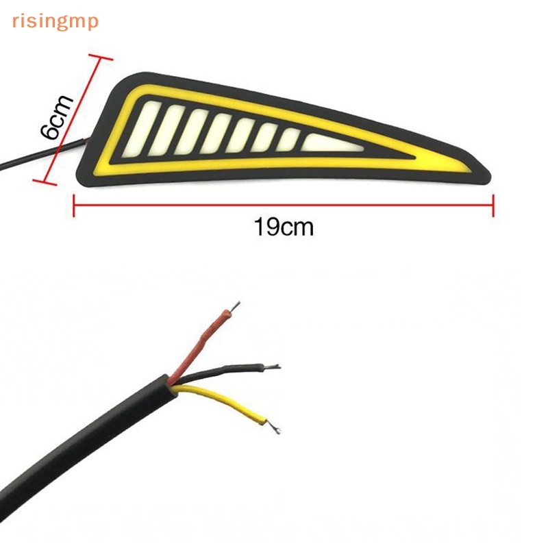 Dải Đèn LED DRL COB Bằng Silicone Chống Nước Gắn Cản Trước Xe Hơi