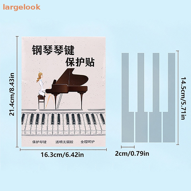 Miếng Dán Phím Đàn Piano Trong Suốt Dành Cho Trẻ Em Và Người Lớn