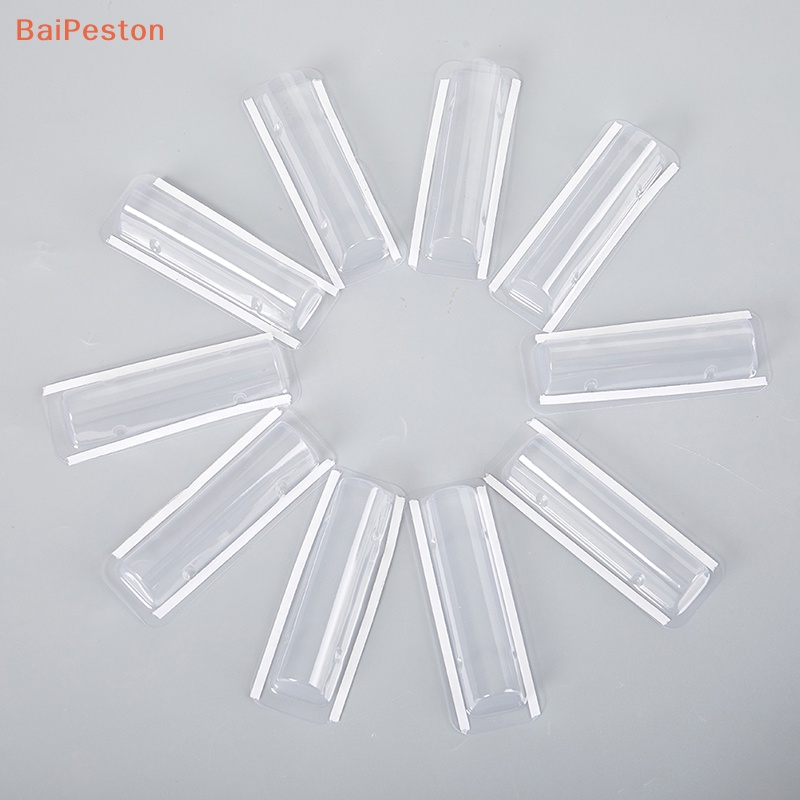 Set 10 / 50 Giá Đỡ Son Dưỡng Bằng Nhựa Trong Suốt Hình Chữ Nhật Chống Nước