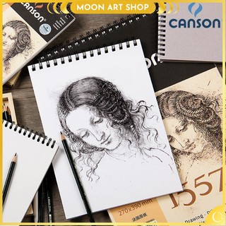 Sổ vẽ chì Canson 1557- 155GSM ( 40 tờ gáy xoắn )