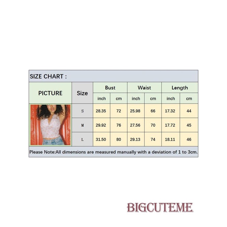 Áo Croptop Hai Dây Cổ Chữ V In Hoa Thời Trang Đường Phố Dành Cho Nữ