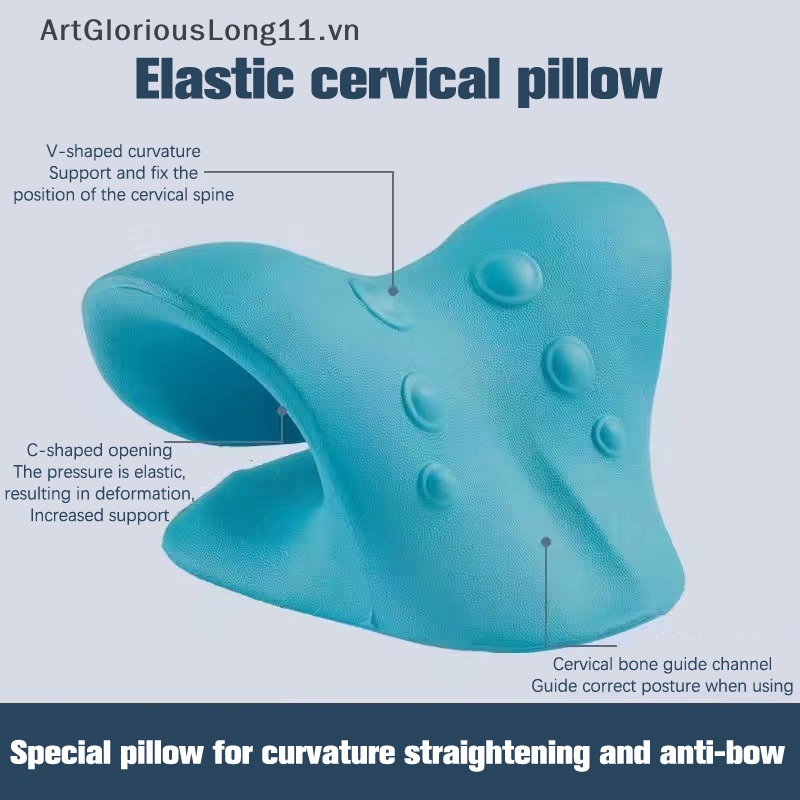 Gối Kê Cổ / Vai Co Giãn Điều Chỉnh Đúng Tư Thế
