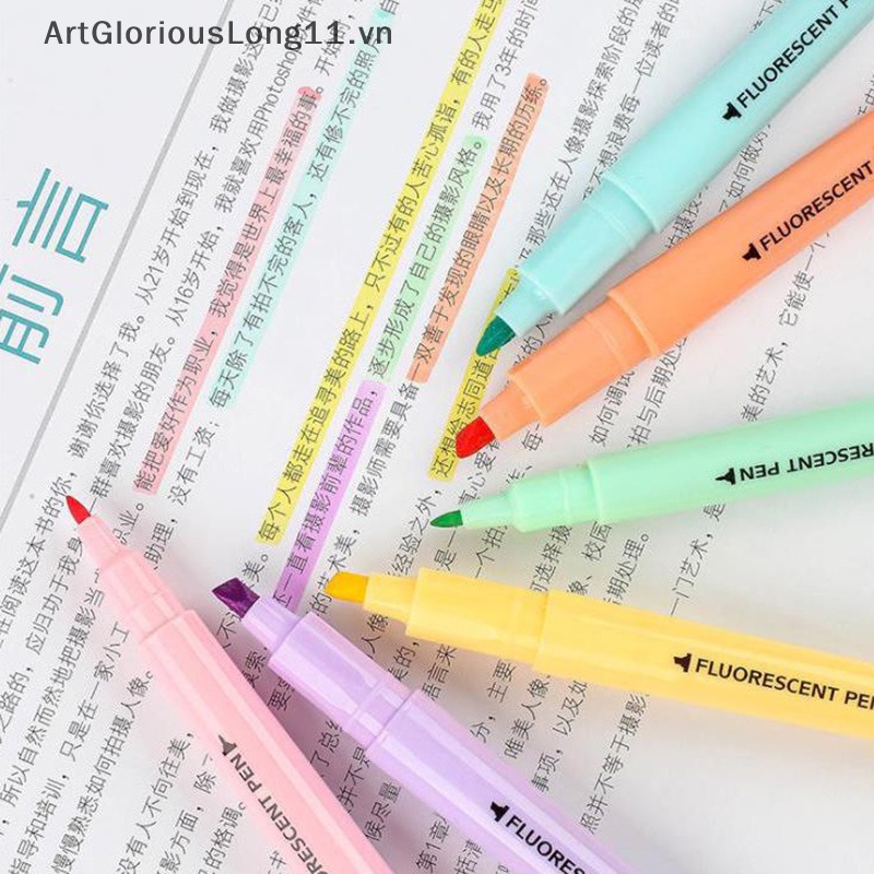 Set 6 Bút Đánh Dấu Hai Đầu Màu Sắc Ngọt Ngào