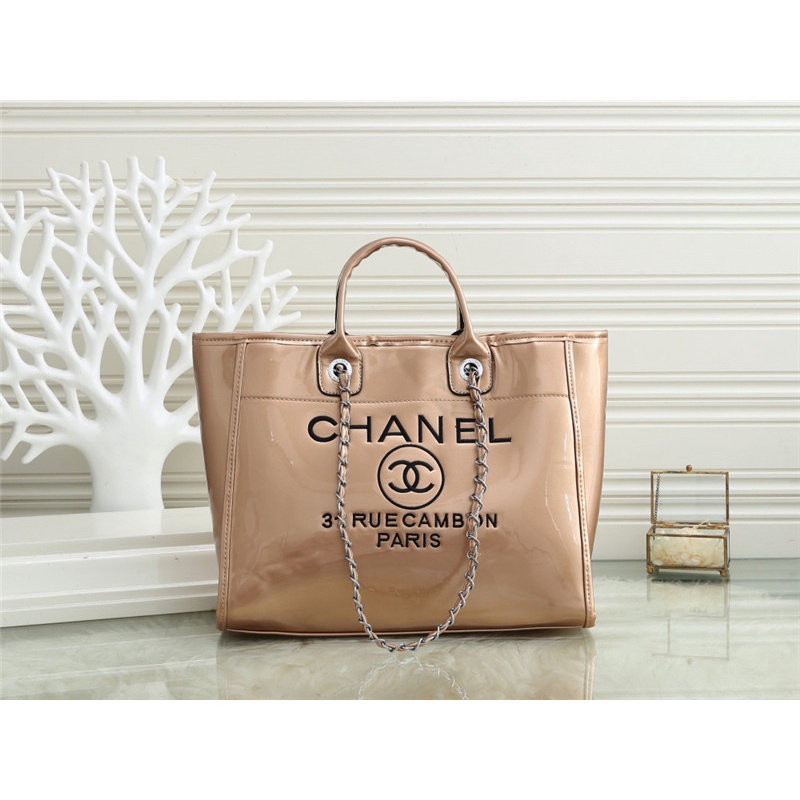 Chan* el_Túi Xách Tote Cỡ Lớn Phong Cách Hàn Quốc Thời Trang Cho Nữ
