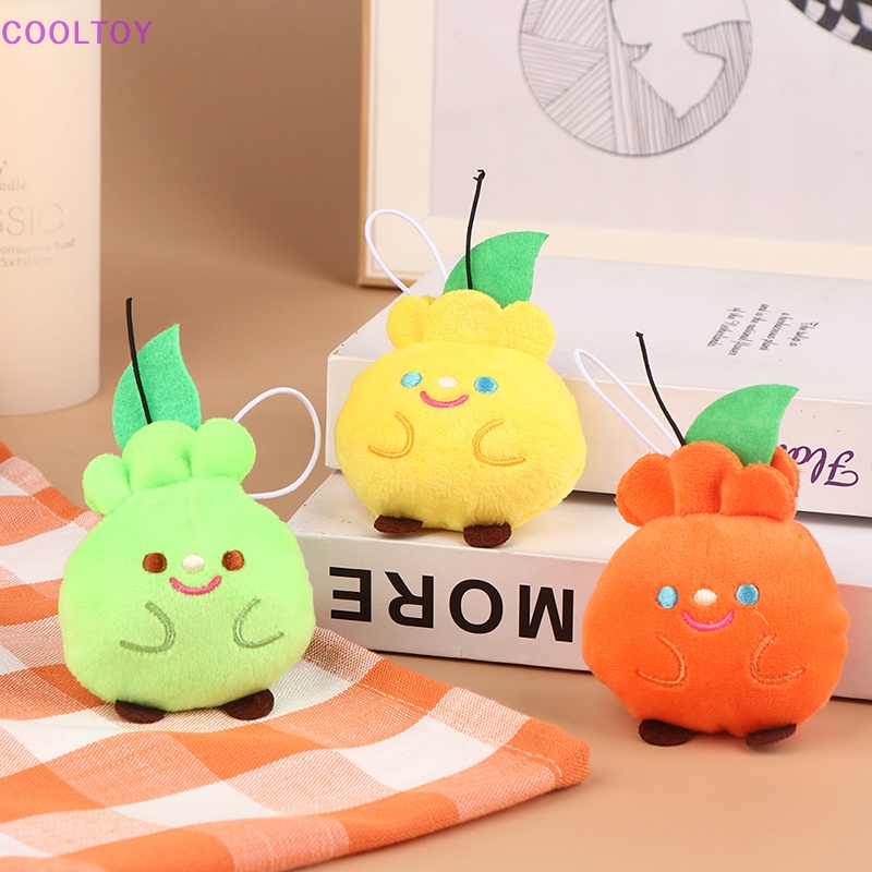 1 Búp Bê Nhồi Bông Hình Trái Cây Hoạt Hình Đáng Yêu Trang Trí Ba Lô / Móc Khóa