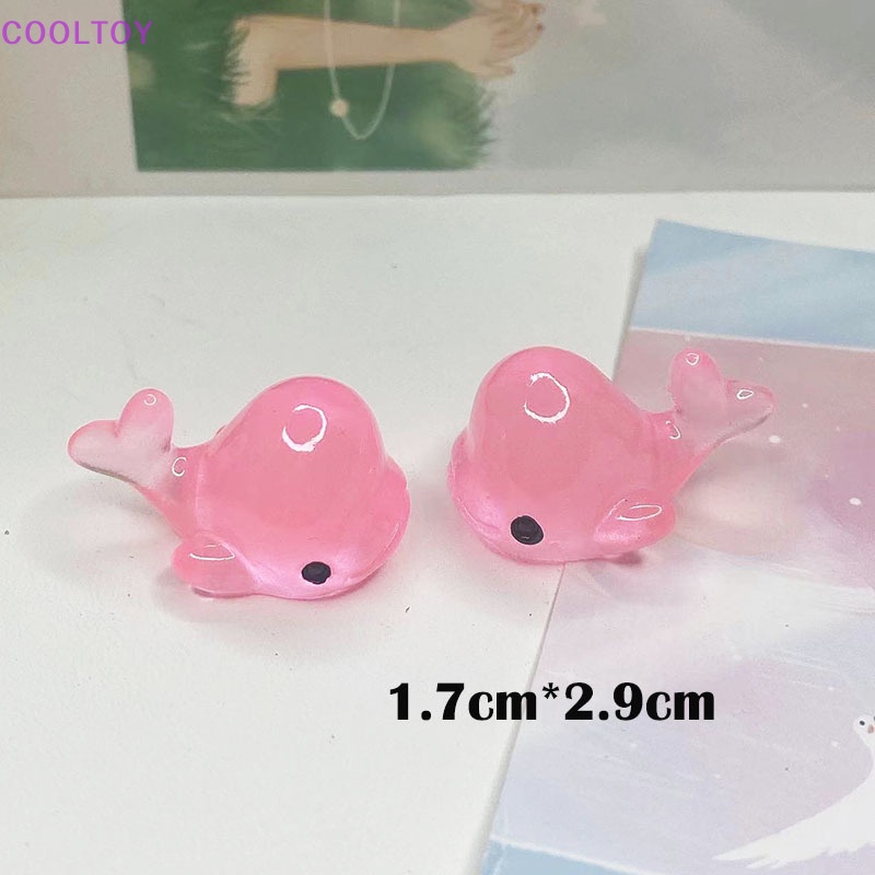 Bộ 5 Mô Hình Cá Heo Bằng Nhựa Resin Dạ Quang Trang Trí Bảng Điều Khiển Xe Hơi / Nhà Cửa