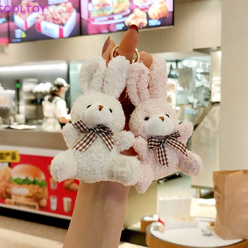 1 Móc Khóa Thỏ Nhồi Bông Dễ Thương