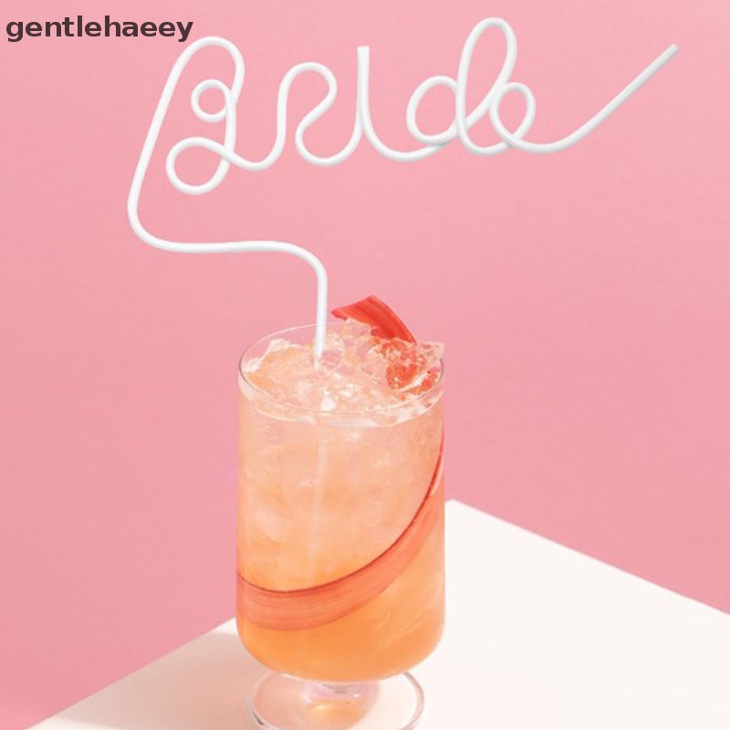 Gent Bride To Be Ống Hút Mùa Hè Trang Trí Đám Cưới Đính Hôn Cô Dâu