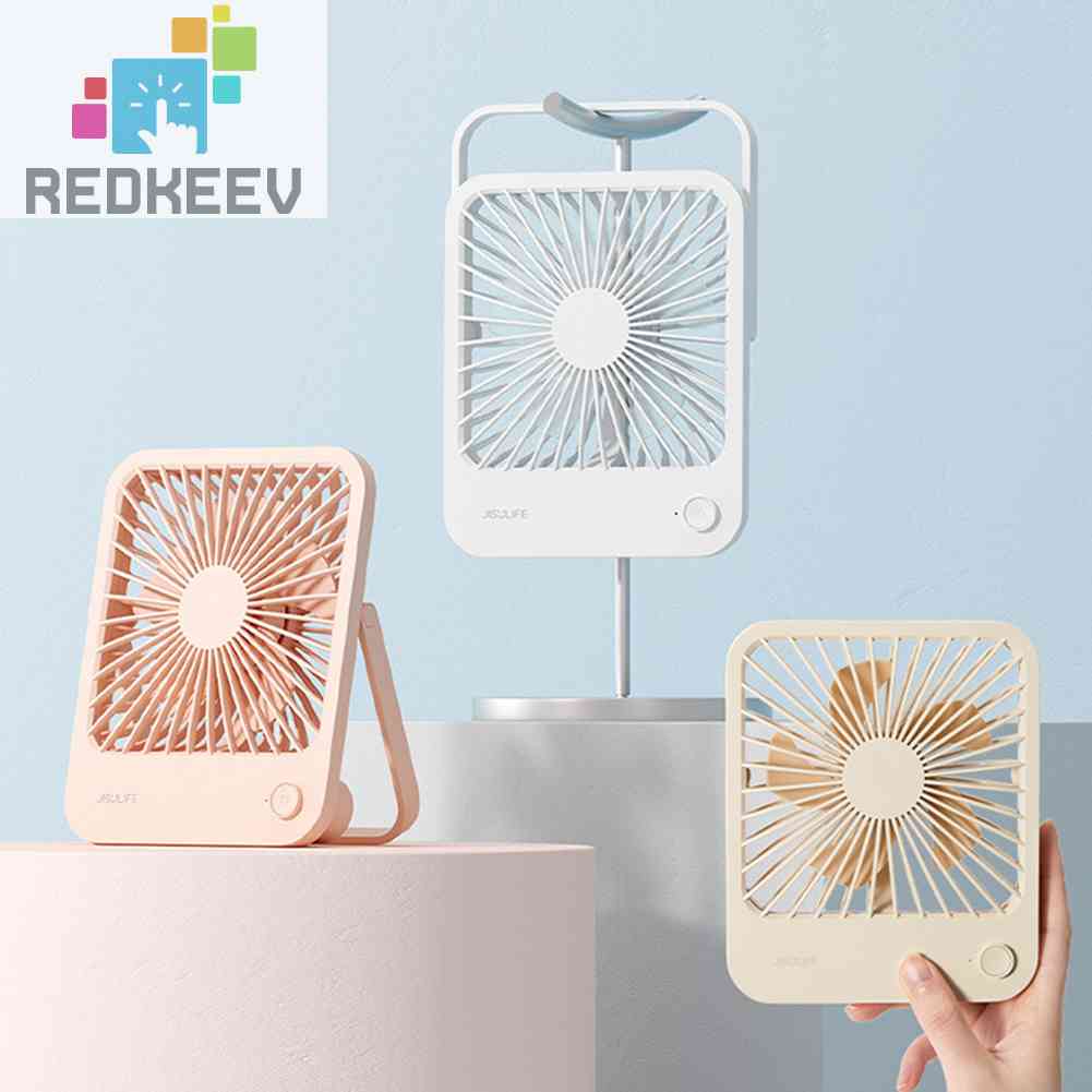 Quạt Làm Mát Để Bàn 4 Tốc Độ Yên Tĩnh 2000mAh / 4500mAh Có Thể Gập Lại