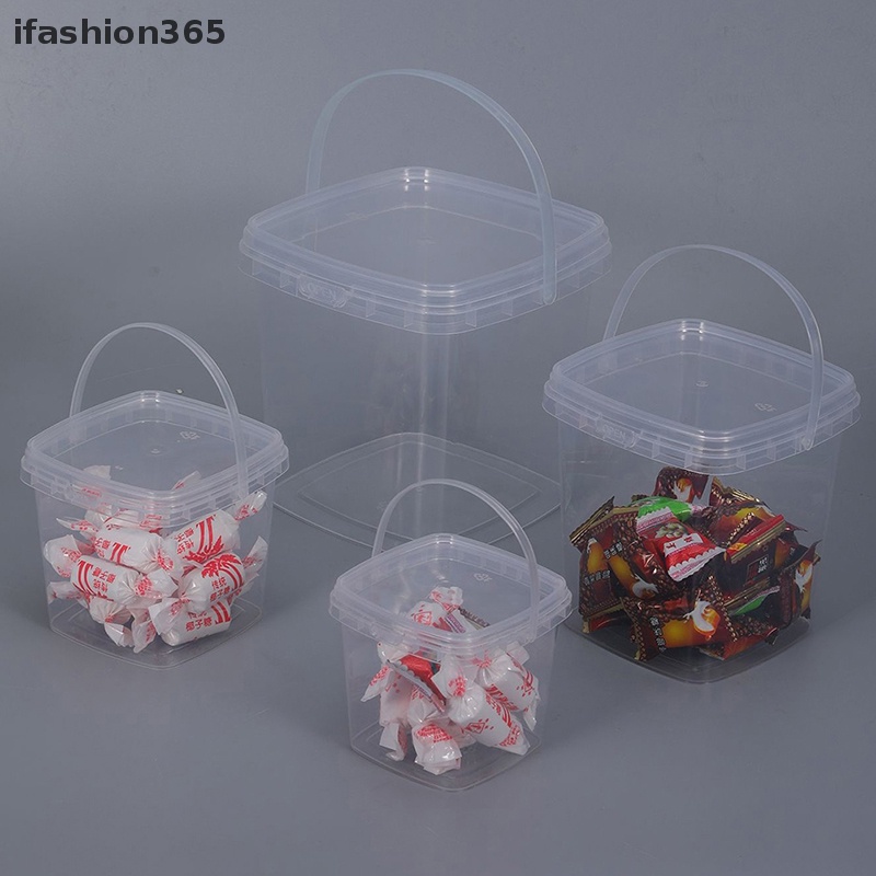 Hộp Nhựa Đựng Thực Phẩm Có Nắp Và Tay Cầm 280ML / 500ML / 1L / 2L ifashion365