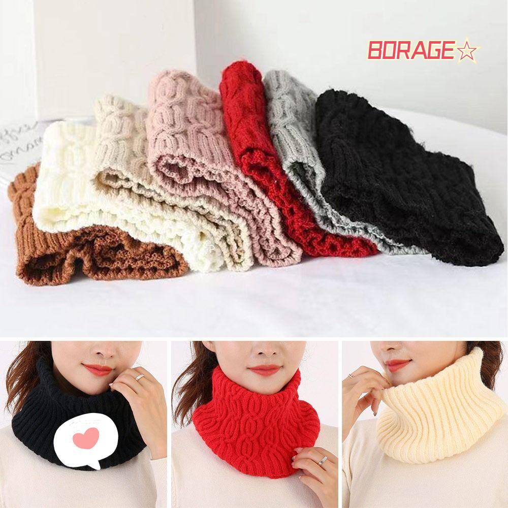 Cổ Áo Giả Dệt Kim Giữ Ấm Có Thể Tháo Rời Cho Nữ