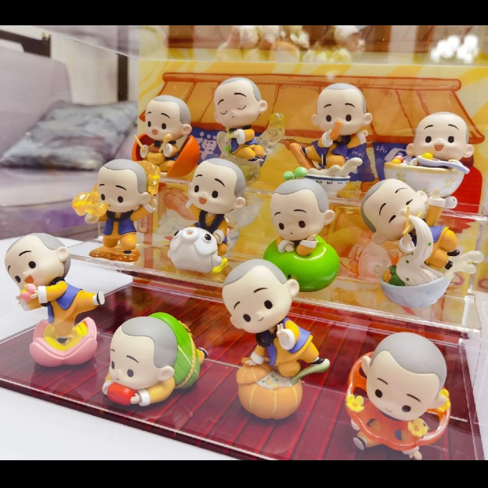 Búp Bê POPMART Yichan Little Monk Chan Yu Fine Food series Dùng Làm Quà Tặng