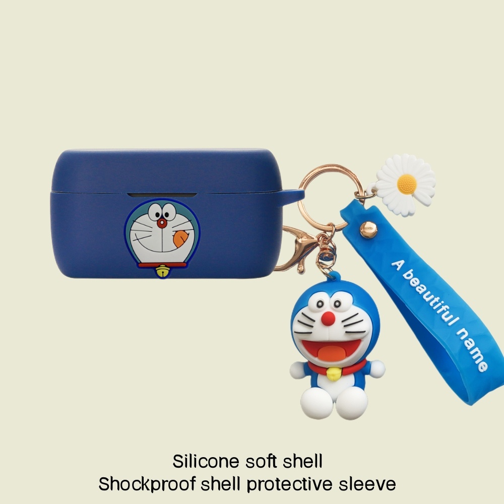 For JBL Tune 115 120 125 215 TWS Earphone Silicone Case Earbuds Cute Bear Soft Protective Headphone Cover Headset Skin with Pendant